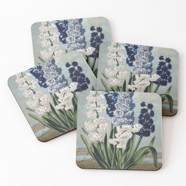Item preview, Vintage Flower Plate - Hyacinths - Robert John Thornton designed and sold by DejaVuStudio.