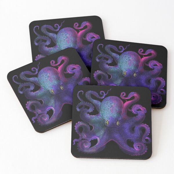 Item preview, Psychedelic Octopus Retro Art Design designed and sold by NomYen ..