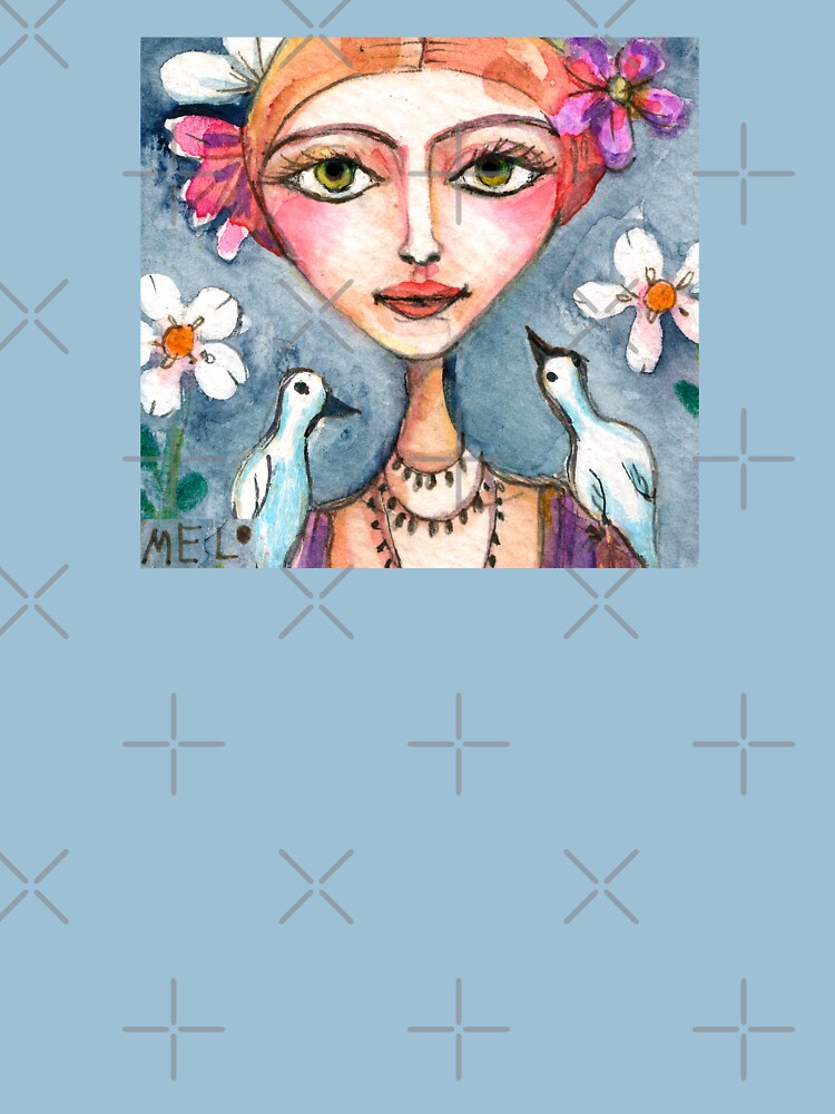 Frida Kahlo with Whispering Birds by meloearth
