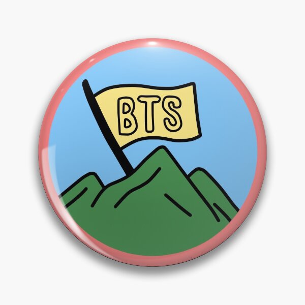 Item preview, BTS In The Soop Mountain Badge designed and sold by Samultaneous.
