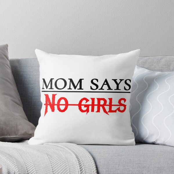 Item preview, Mom says no girls beautiful text design. designed and sold by Shubham2202.