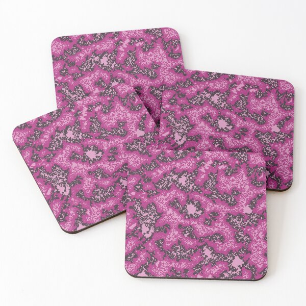 Item preview, Pink Camouflage Digital Charcoal Camo Patterns in Pink and Purple designed and sold by ShopieHome.