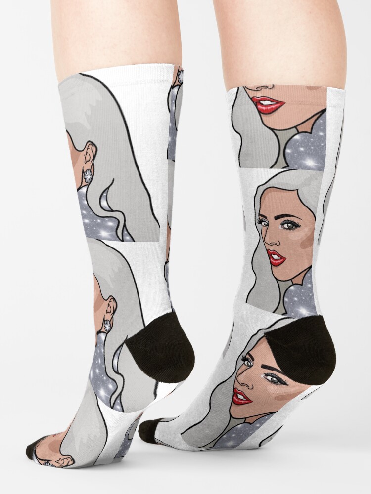 "Lady gaga" Socks by DotworkOrange | Redbubble
