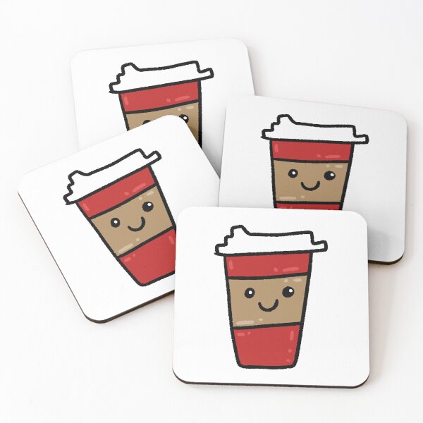 Item preview, Happy Coffee - Cute Kawaii Coffee designed and sold by Monsterful Reads.