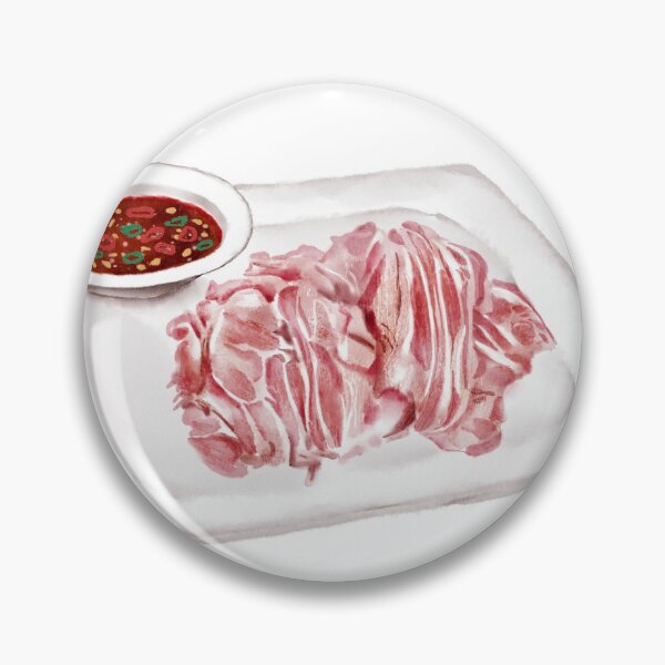 Item preview, Watercolor Illustration of Chinese Cuisine - Boiled mutton with sauce | 白切羊肉 designed and sold by iswenyi.