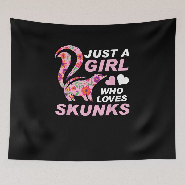 Item preview, Just A Girl Who Loves Skunks designed and sold by Deluxe2007.