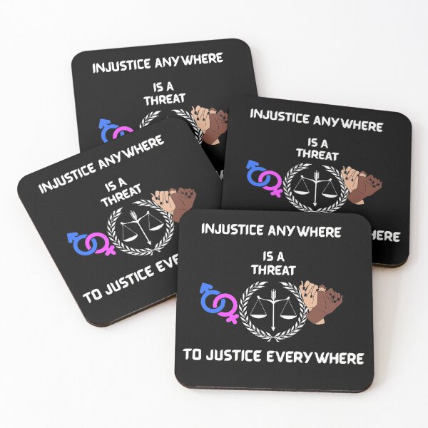 Item preview, Injustice anywhere is a threat to justice everywhere. designed and sold by Simi2020.