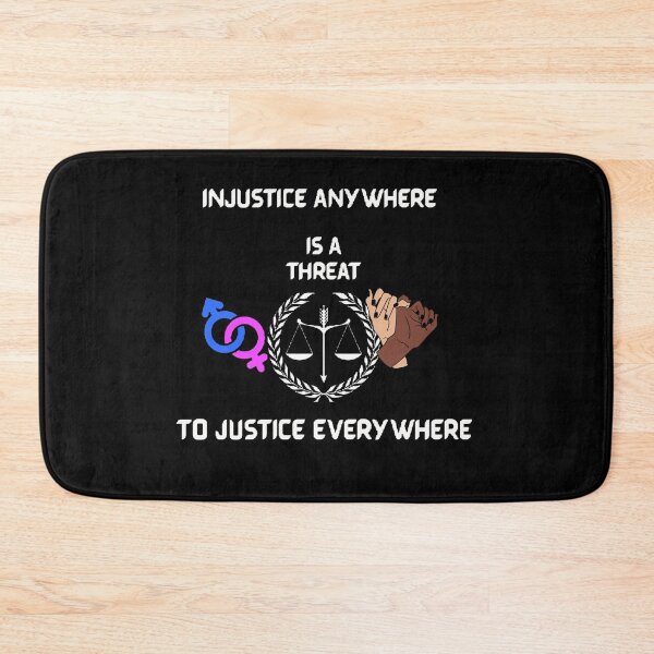 Item preview, Injustice anywhere is a threat to justice everywhere. designed and sold by Simi2020.