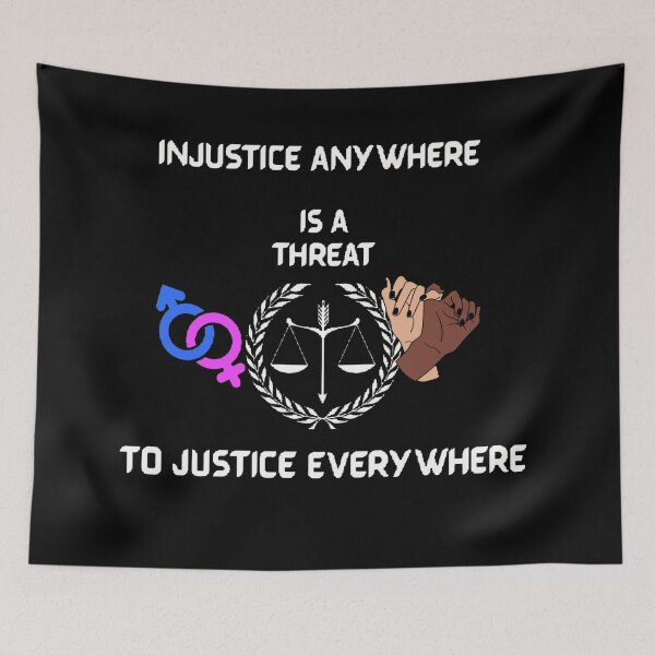 Item preview, Injustice anywhere is a threat to justice everywhere. designed and sold by Simi2020.