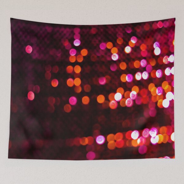 Item preview, Pink Red Bokeh Glitter Pattern designed and sold by wildjellybeans.