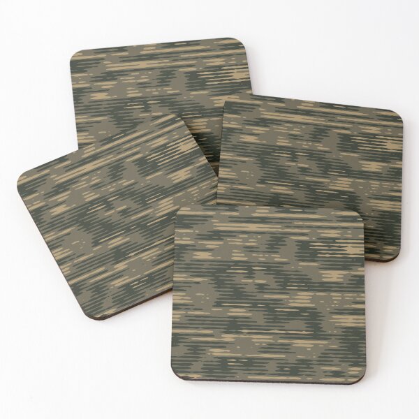 Item preview, Military Camouflage Digital Lines Patterns in Green, Beige and Black designed and sold by ShopieHome.
