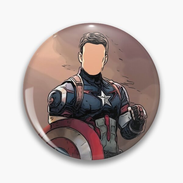 Captain America Pins and Buttons for Sale