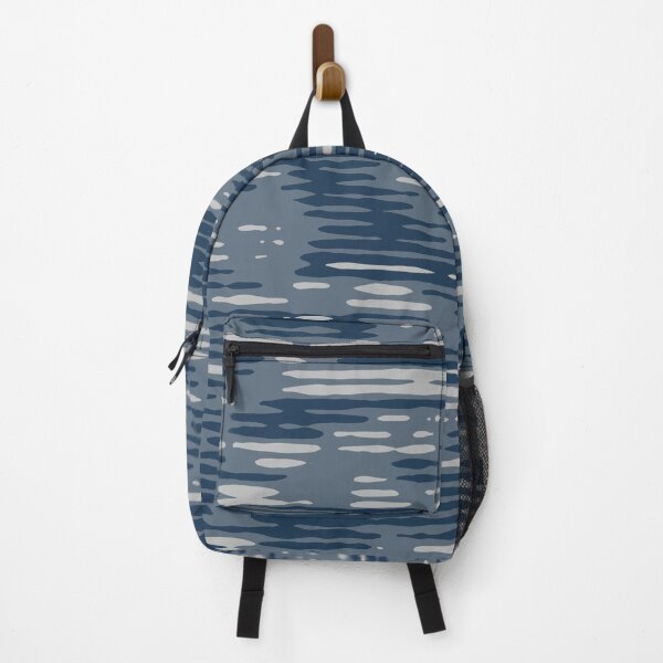 Item preview, Winter Camouflage Digital Lines Patterns in Blue Shades designed and sold by ShopieHome.