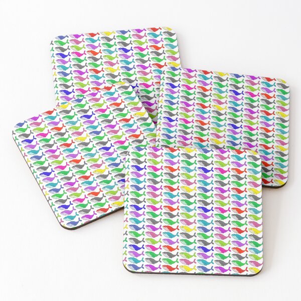 Item preview, Rainbow whales designed and sold by rainbowcho.