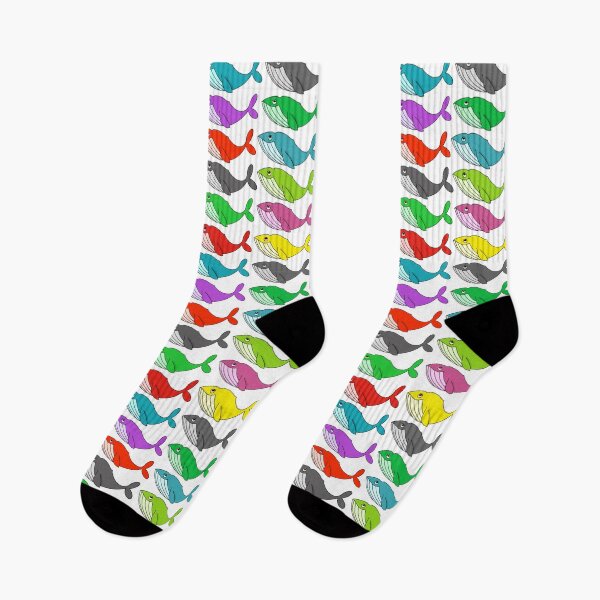 Item preview, Rainbow whales designed and sold by rainbowcho.