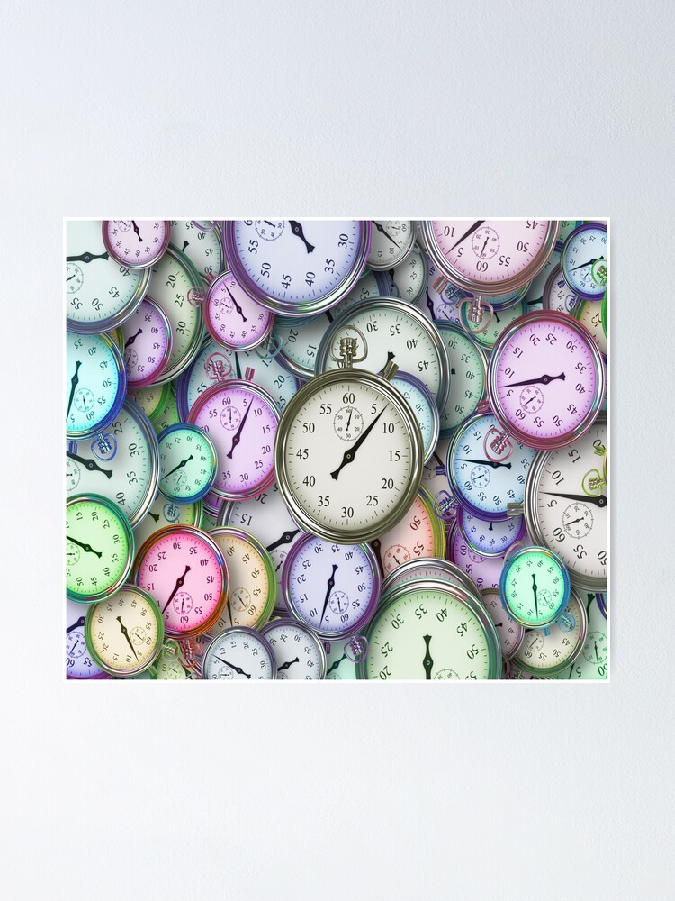"Clock time watch" Poster for Sale by Redbubble