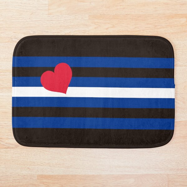 Aperçu de l'œuvre Coeur de drapeau en cuir gay créée et vendue par achoprop.