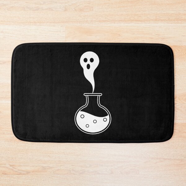 Item preview, Halloween ghost in the bottle on black background. designed and sold by TashaVector.