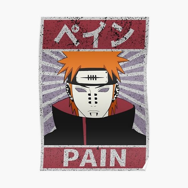 Naruto Pain Wall Art Redbubble