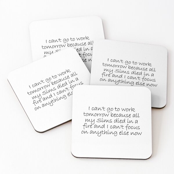 Item preview, Sims 4 funny quote designed and sold by Prerana Jain.