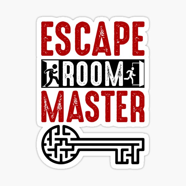 Escape Room Master - Black Sticker