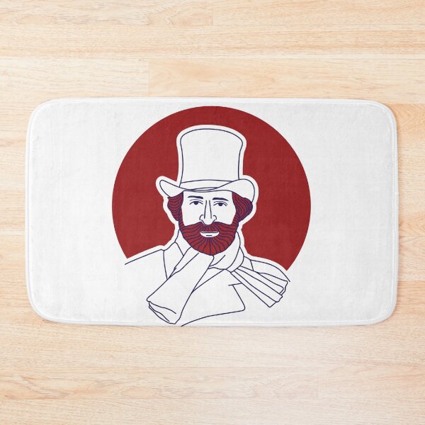 Item preview, Giuseppe Verdi minimalist line art portrait designed and sold by OpeRadar.