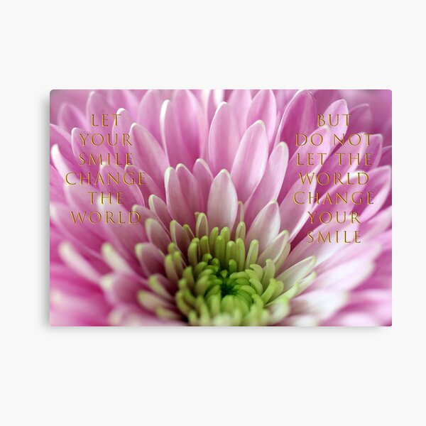 Let Your Smile Change The World Canvas Print