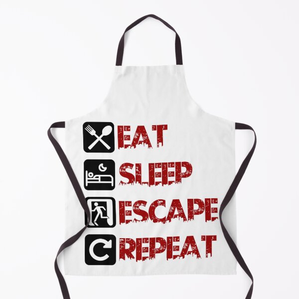 Item preview, Eat Sleep Escape Repeat - Black designed and sold by saechla.