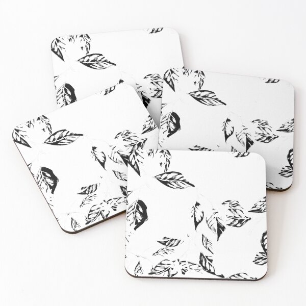 Item preview, Black Leaves on White designed and sold by AlteredAtelier.