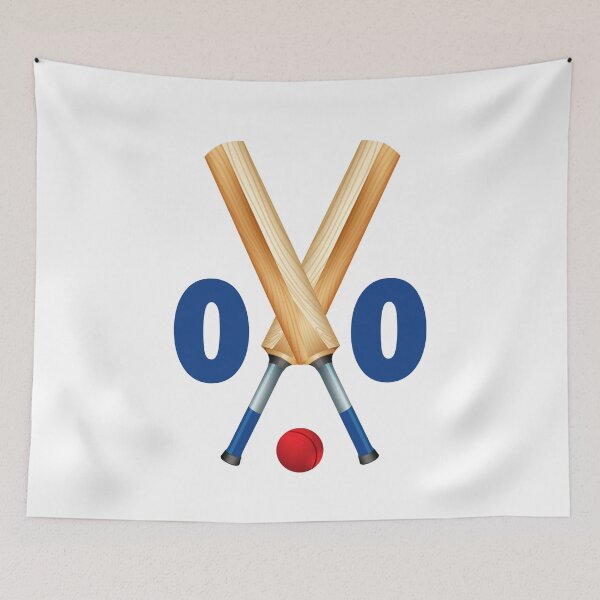 Item preview, Cricket number 00 - zero with bats and ball designed and sold by AllShirts21.
