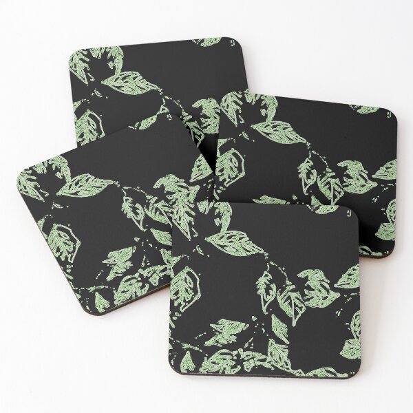 Item preview, Green Leaves on Black designed and sold by AlteredAtelier.