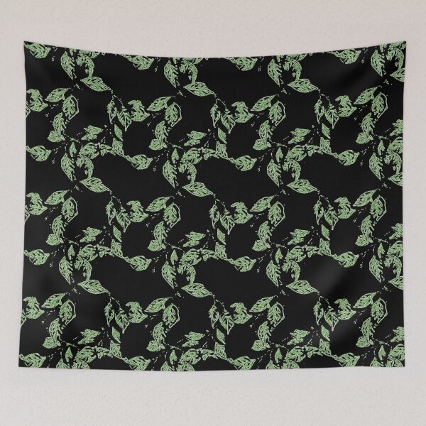 Item preview, Green Leaves on Black designed and sold by AlteredAtelier.