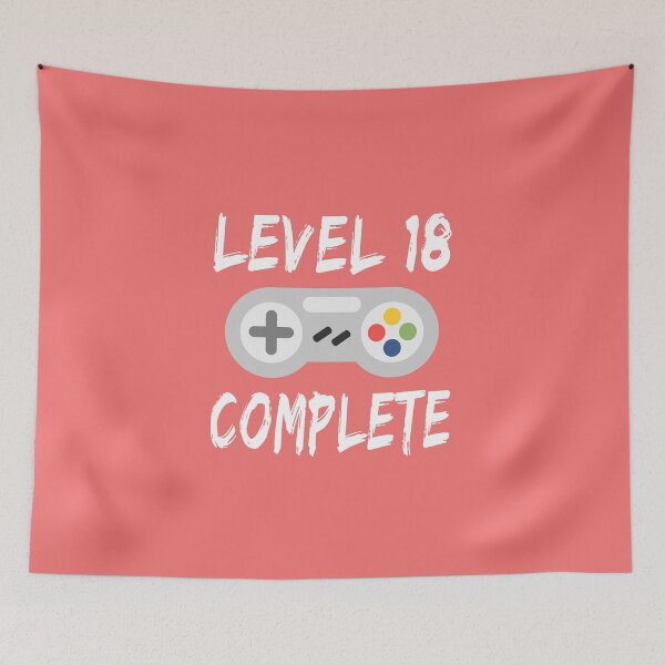 Item preview, Level 18 Complete 18th Birthday Gift Video Gamer Essential designed and sold by JustGift.