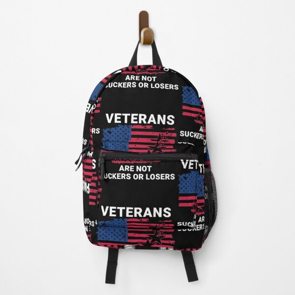 Item preview, Veterans Are Not Suckers or Losers flag designed and sold by LezaZechel.