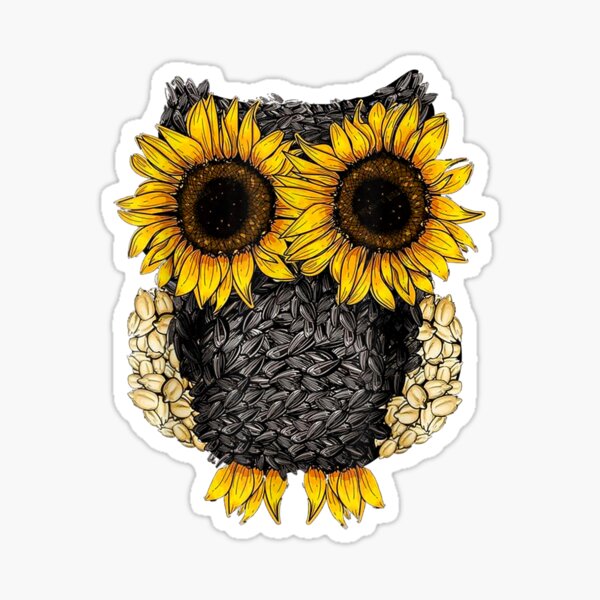 Owl Sunflower Funny Owl Lover Sunflower Vintage 