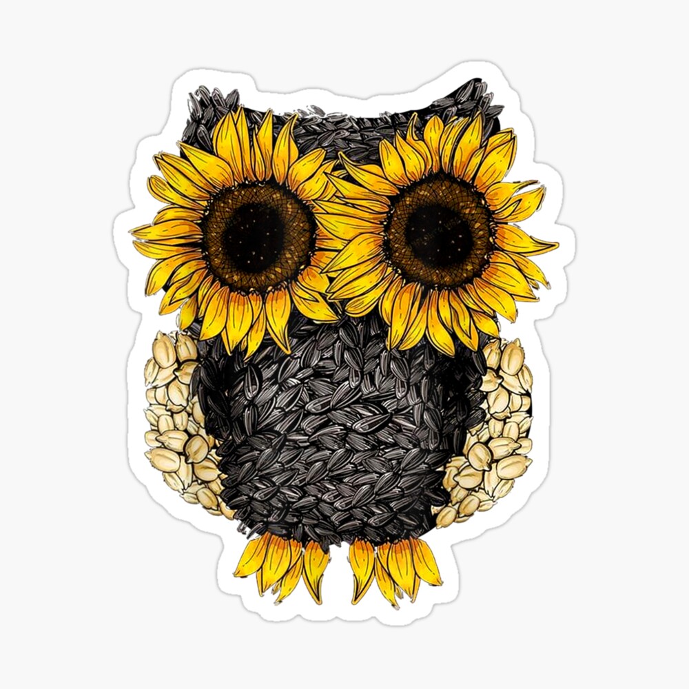 Póster «Búho Girasol Gracioso Búho Amante Girasol Vintage» de  ChristianLucas | Redbubble