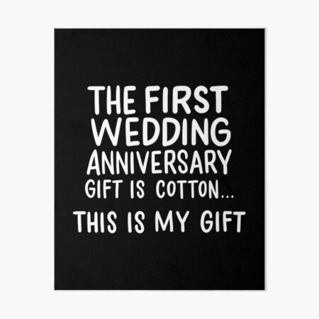 First Wedding Anniversary Gifts for Him Her Couples Gift Art Print by  PNMerch | Society6