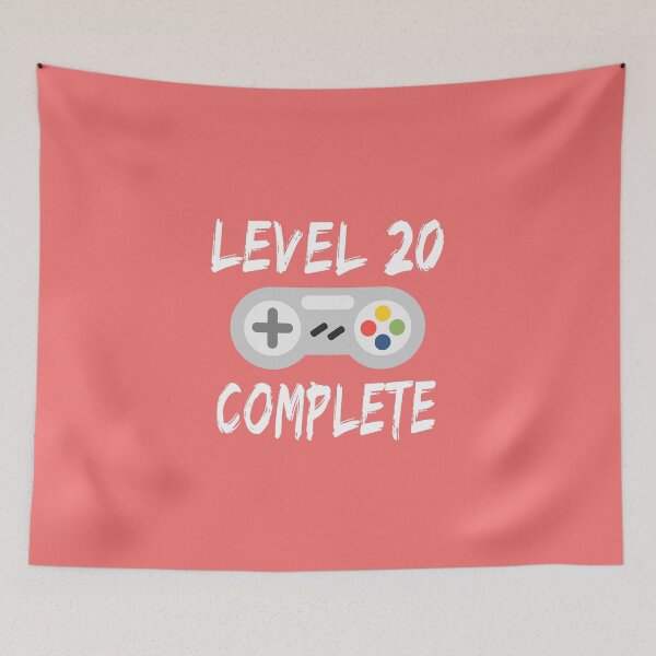 Item preview, Level 20 Complete 20th Birthday Gift Video Gamer Essential designed and sold by JustGift.