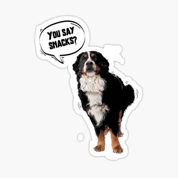 Cute Posterized Bernese mountain dog Sticker