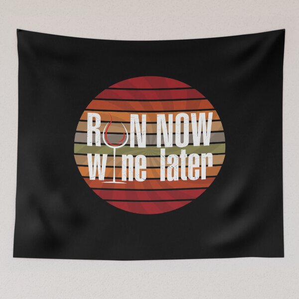 Item preview, Run Now Wine Later - Crossfit  Workout Fitness designed and sold by Desiznn.