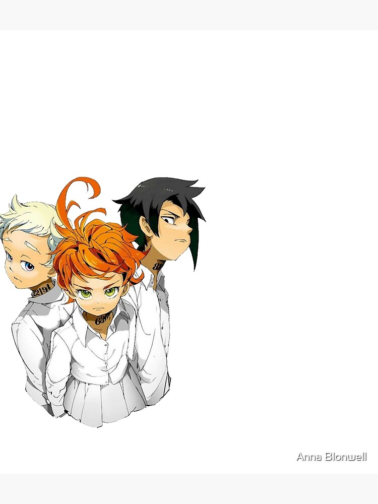 The Promised Neverland - cute Ray Emma and Norman  Postcard by Anna  Blonwell