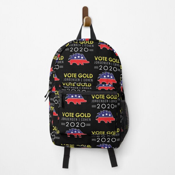 Item preview, Vote Gold Libertarian Porcupine Jorgensen Cohen 2020 print designed and sold by jakehughes2015.