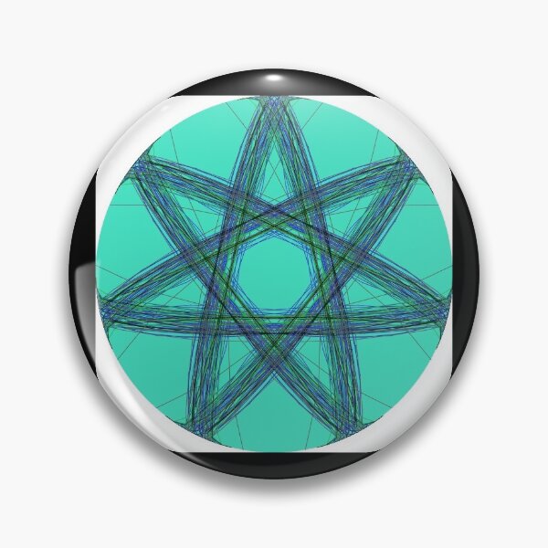 Item preview, Elven Star Pentagram Septagram Heptagram Pattern Design Fairy Star Faery Star designed and sold by Stephanie Small.
