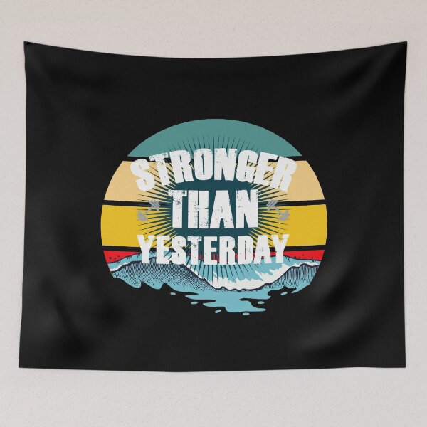 Item preview, Stronger Than Yesterday - Crossfit Jerk Fitness designed and sold by Desiznn.