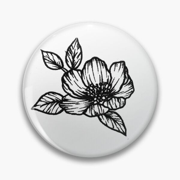 Item preview, Flower line sticker designed and sold by Mandala & More.