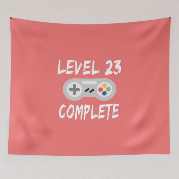 Item preview, Level 23 Complete 23th Birthday Gift Video Gamer Essential designed and sold by JustGift.