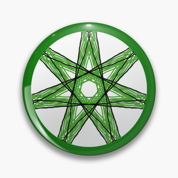 Item preview, Elven Star Pentagram Septagram Heptagram Pattern Design Fairy Star Faery Star designed and sold by Stephanie Small.