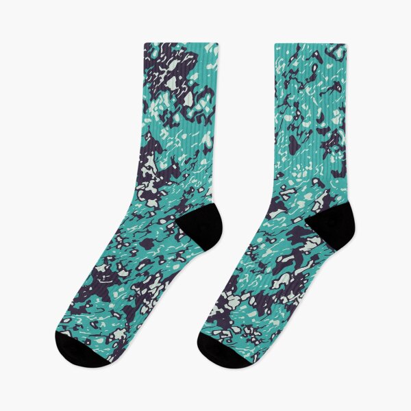 Item preview, Mint Green Camouflage Colored Pencil Patterns in Mint Green Shades designed and sold by ShopieHome.
