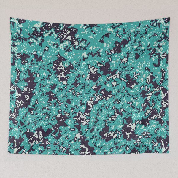 Item preview, Mint Green Camouflage Colored Pencil Patterns in Mint Green Shades designed and sold by ShopieHome.