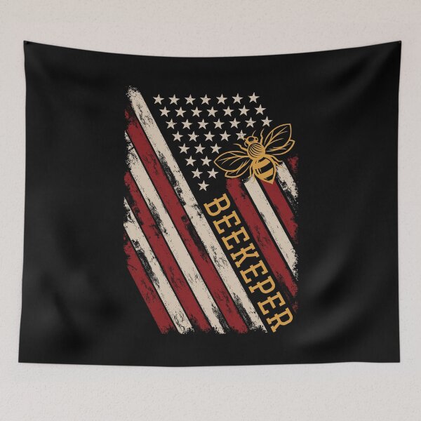 Item preview, US Flag Beekeeper designed and sold by bestshirtdesign.